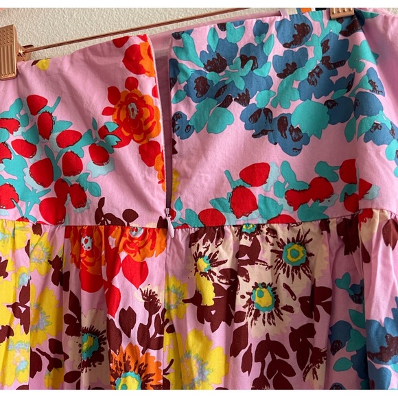 Anthropologie Peter Som Flouncy Floral Mini Dress Like New SZ XL - Picture 8 of 16